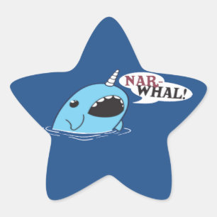 The Loud Narwhal Star Sticker