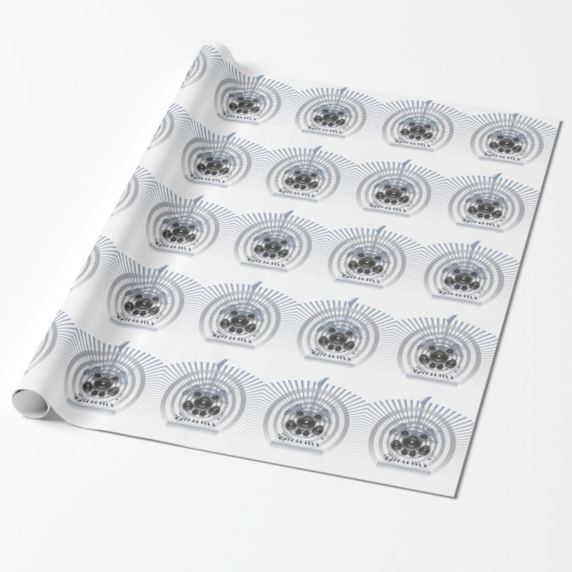 The Loudest Year Wrapping Paper (Unrolled)