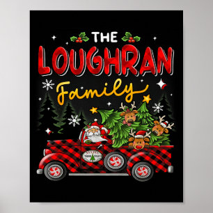 The Loughran Family Christmas Matching Pajamas Gro Poster