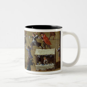 The Louvre and College des Quatre-Nations Two-Tone Coffee Mug