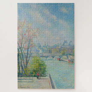 The Louvre, Morning, Spring (1902) by Pissarro Jigsaw Puzzle