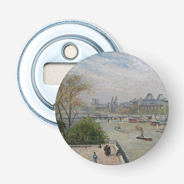 The Louvre, Spring  Camille Pissarro   Bottle Opener (Front)