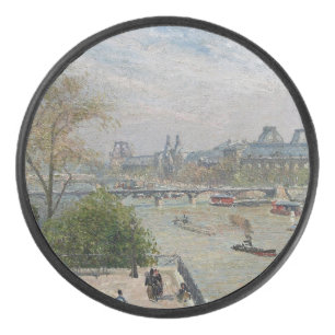 The Louvre, Spring Camille Pissarro Hockey Puck