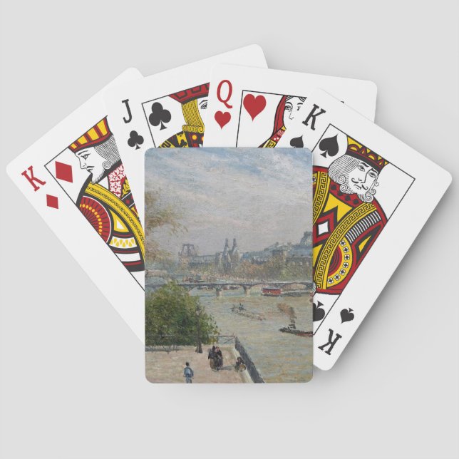 The Louvre, Spring  Camille Pissarro    Playing Cards (Back)
