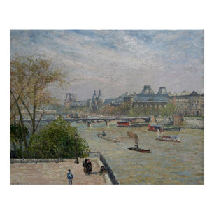 The Louvre, Spring Camille Pissarro Poster
