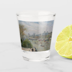 The Louvre, Spring Camille Pissarro Shot Glass