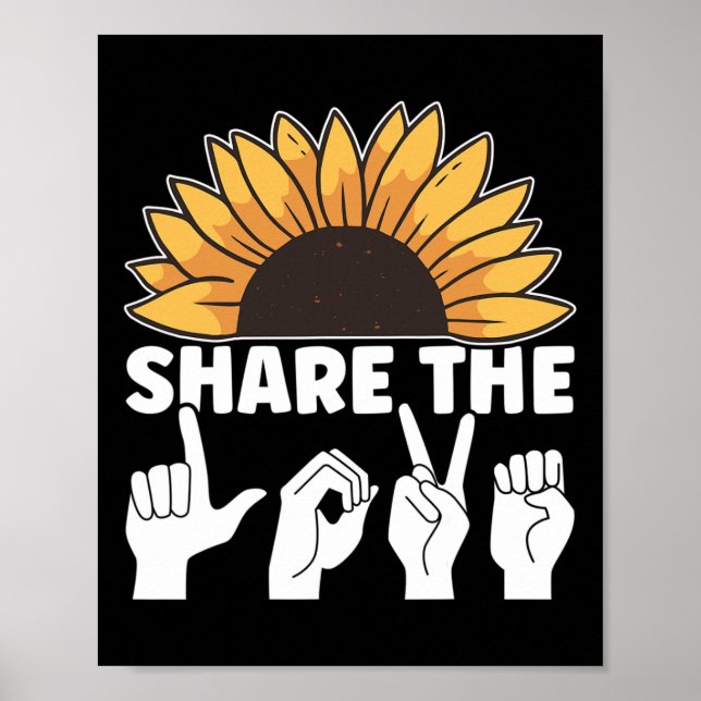 The Love Asl American Sign Language Awareness Asl  (Front)