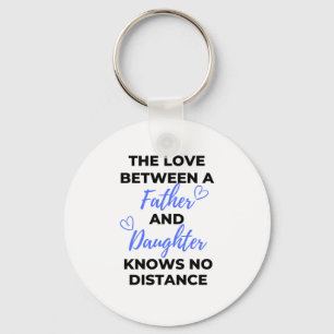 The Love Between A Father And Daughter Black Key Ring
