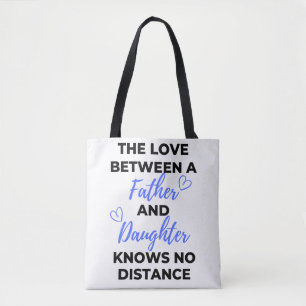 The Love Between A Father And Daughter Black Tote Bag