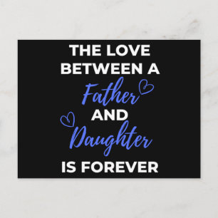 The Love Between A Father And Daughter Is Holiday Postcard