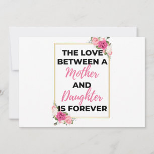 The Love Between A Mother & Daughter Is Forever bl Holiday Card