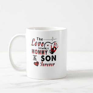 The love between a mummy and son shirt coffee mug