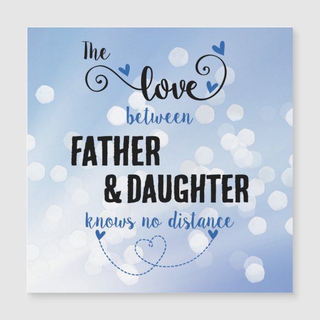 The love between father and daughter distance magn (Front)
