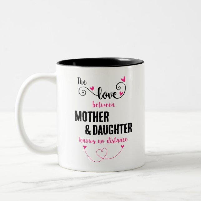 The love between mother and daughter distance mug (Left)