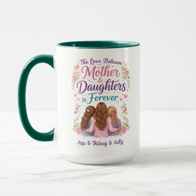 The Love Between Mother & Daughters Is Forever Mug (Left)