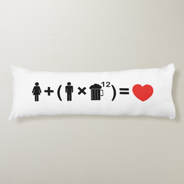The Love Equation for Men Body Cushion (Front)