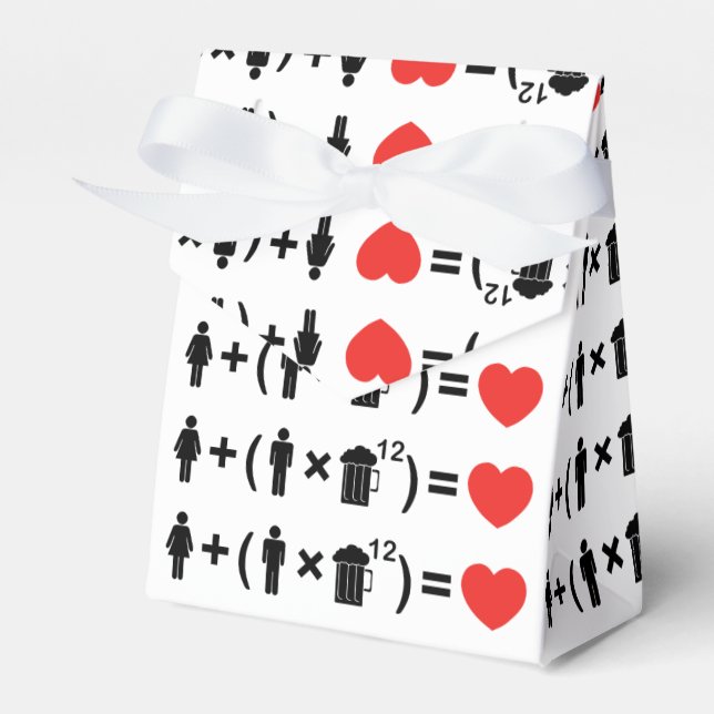 The Love Equation for Men Favour Box (Front Side)