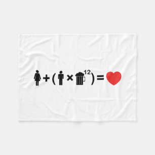 The Love Equation for Men Fleece Blanket