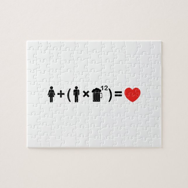 The Love Equation for Men Jigsaw Puzzle (Horizontal)