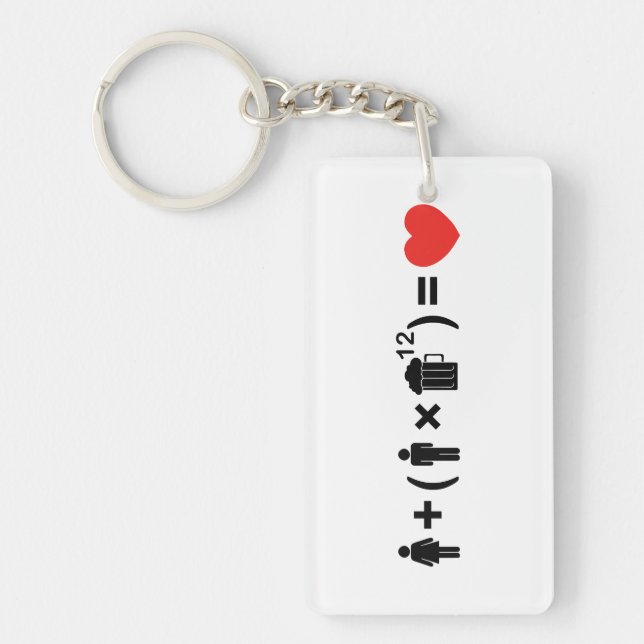 The Love Equation for Men Key Ring (Front)