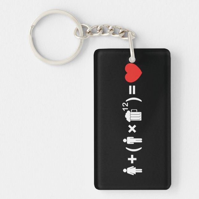 The Love Equation for Men Key Ring (Front)