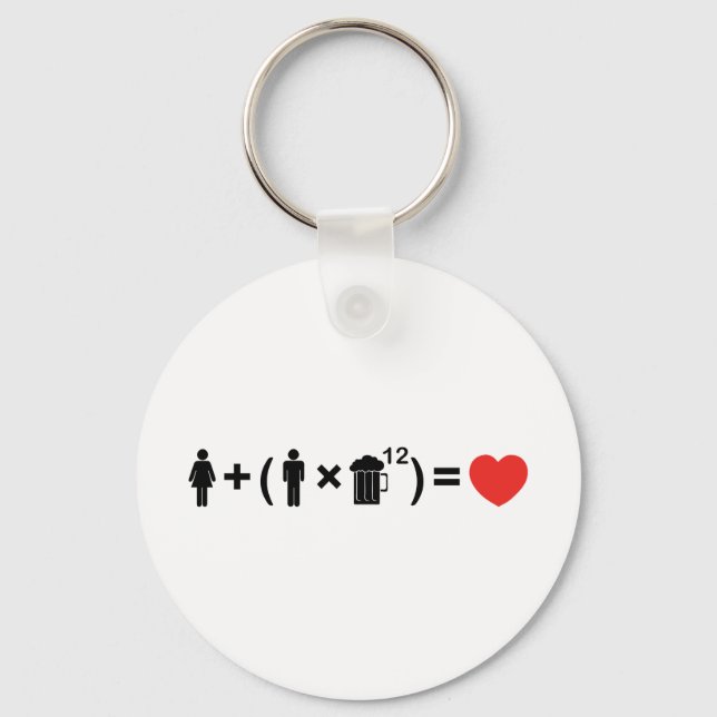 The Love Equation for Men Key Ring (Front)