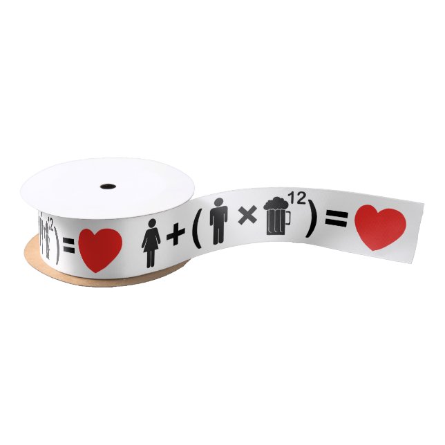 The Love Equation for Men Satin Ribbon (Spool)