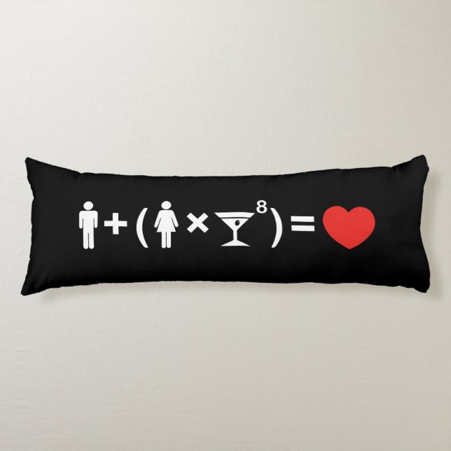 The Love Equation for Women Body Cushion (Front)