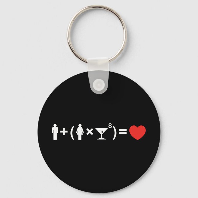 The Love Equation for Women Key Ring (Front)