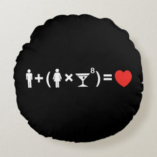 The Love Equation for Women Round Cushion