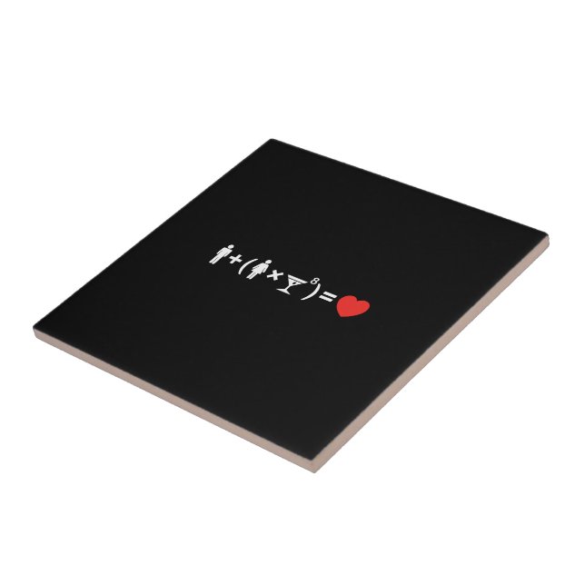 The Love Equation for Women Tile (Side)