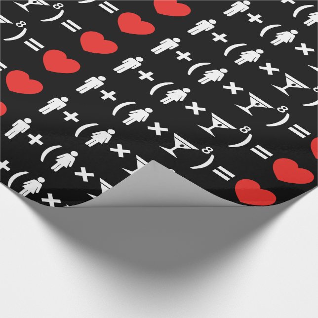 The Love Equation for Women Wrapping Paper (Corner)