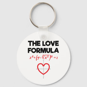 The Love Formula Funny Valentine's Day Math Lover Key Ring