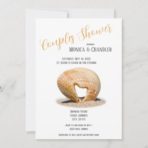 The Love Heart Shell, Couple Shower Invitation