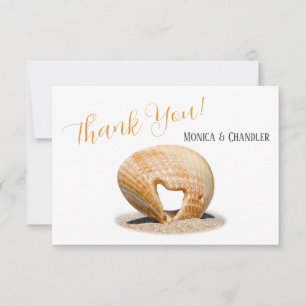 The Love Heart Shell, Wedding, Thank You Card