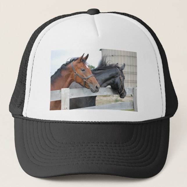 The love horses trucker hat (Front)