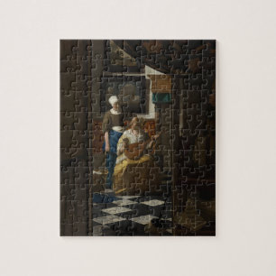 The Love Letter by Johannes Vermeer Jigsaw Puzzle