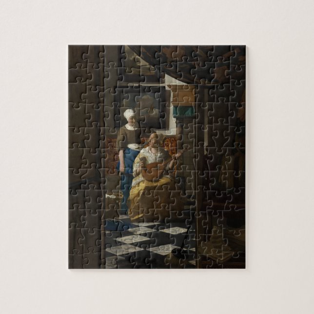 The Love Letter by Johannes Vermeer Jigsaw Puzzle (Vertical)