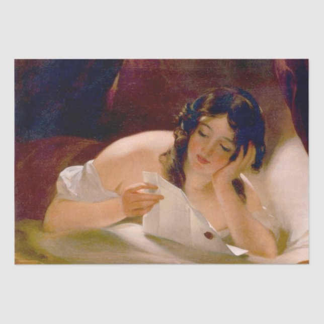 The Love Letter (by Thomas Sully) Tissue Paper (Front)