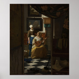 The Love Letter — Vermeer (Rijksmuseum) Poster