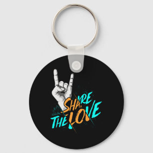 The Love Men Women Kids Boys Girls Asl Gift Key Ring