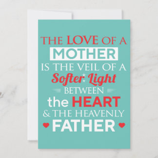 The Love Of A Mother Is The Veil Of Softer Life Announcement