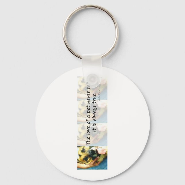 The Love of a Pet Key Ring (Front)