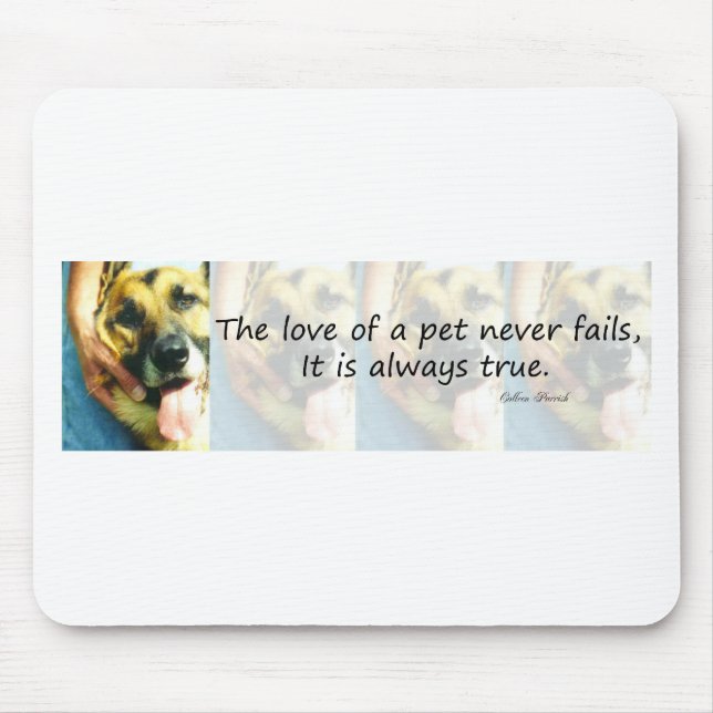 The Love of a Pet Mouse Pad (Front)