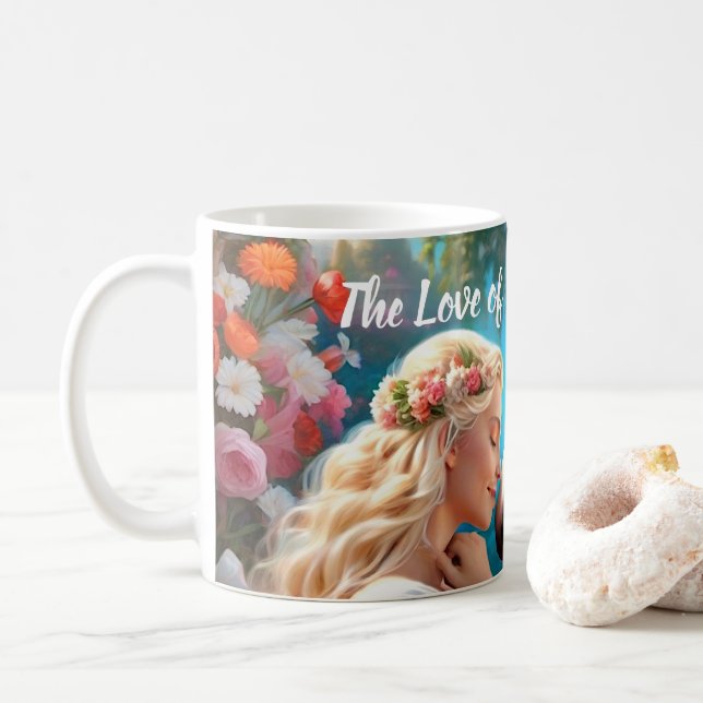 The Love of a Princess for Her Unicorn Coffee Mug (With Donut)