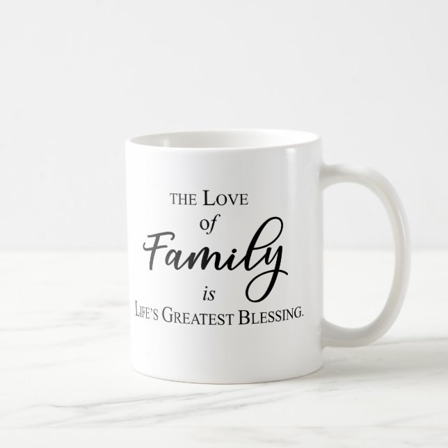 The Love Of Family Is Life's Greatest Blessing Mug (Right)