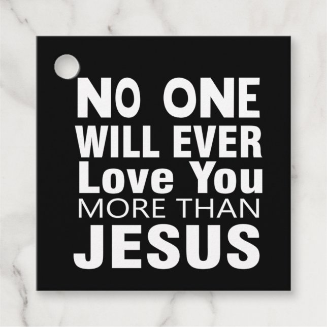 The Love of Jesus Favour Tags (Front)