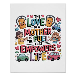 The Love Of Mother Is The Fuel That Empowers Life Poster