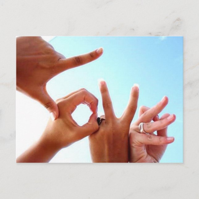 the LOVE postcard (Front)