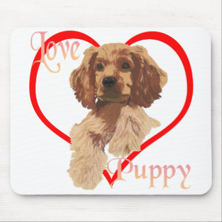 The Love Puppy Mouse Pad